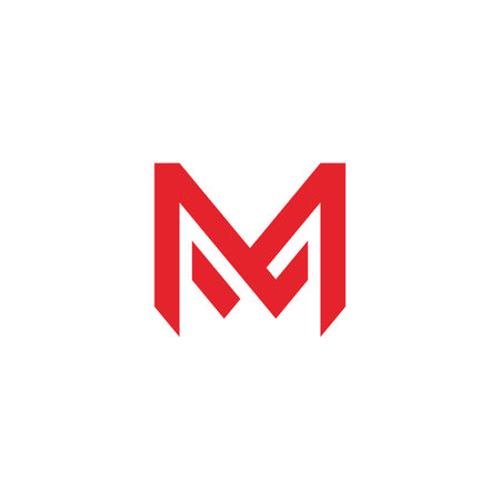 Letter M minimal logo icon design template elementsのイラスト素材