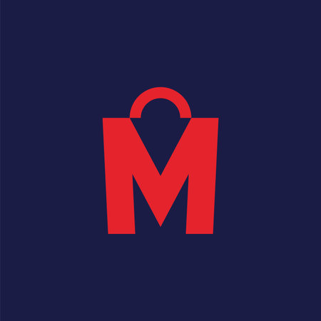 Shopping Bag Logo Icon Design Vectorのイラスト素材