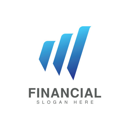 Business finance vector logo designのイラスト素材