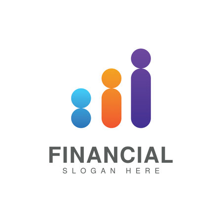Business finance vector logo designのイラスト素材