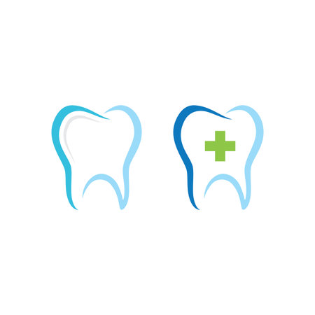 Dental logo design vector illustrationのイラスト素材
