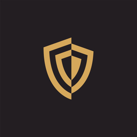 Shield logo icon design vector elementのイラスト素材
