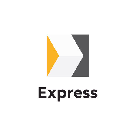 Express logo Vector icon design illustration Templateのイラスト素材