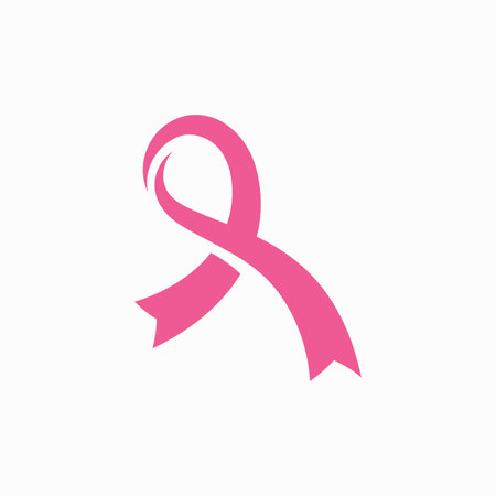 Breast cancer awareness logo design. Illustration icon vectorのイラスト素材