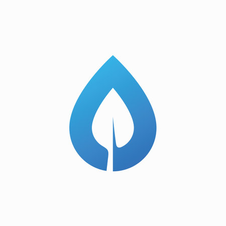 Water drop logo vector iconのイラスト素材
