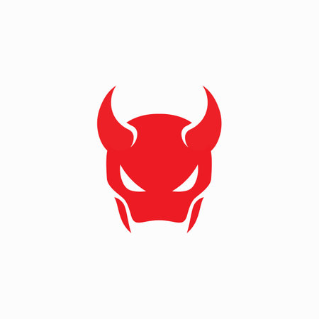 Devil logo symbol vector templateのイラスト素材