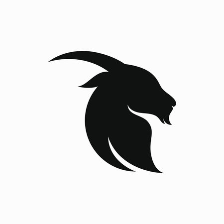 Goat Logo Template vector iconのイラスト素材