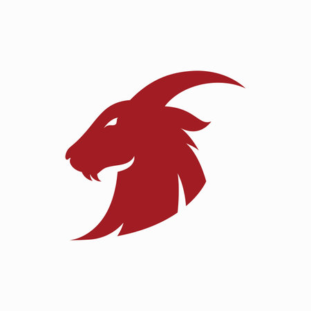 Goat Logo Template vector iconのイラスト素材