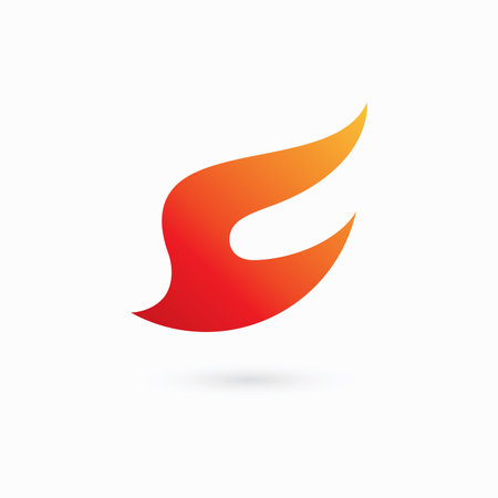 Fire flame Logo Template vector, Oil gas energy logo conceptのイラスト素材