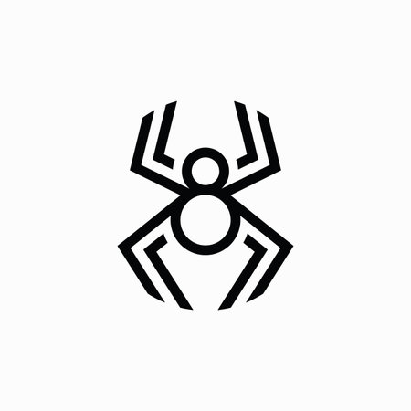 Spider logo template vector and icon