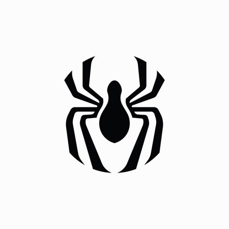 Spider logo template vector and iconのイラスト素材