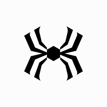 Spider logo template vector and iconのイラスト素材