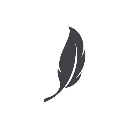 Feather Logo Vector Template Symbolのイラスト素材
