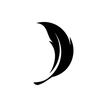 Feather Logo Vector Template Symbolのイラスト素材