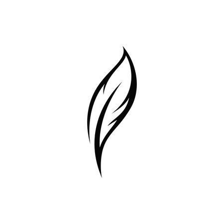 Feather Logo Vector Template Symbolのイラスト素材