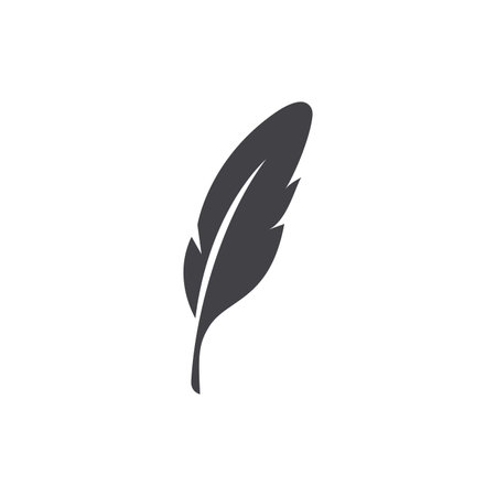 Feather Logo Vector Template Symbolのイラスト素材