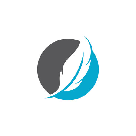 Feather Logo Vector Template Symbolのイラスト素材