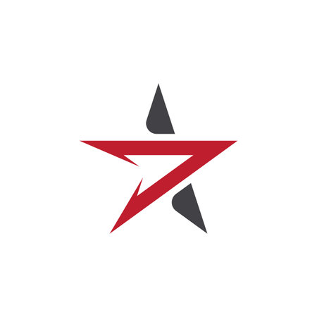 Modern Stars logo design vector conceptのイラスト素材