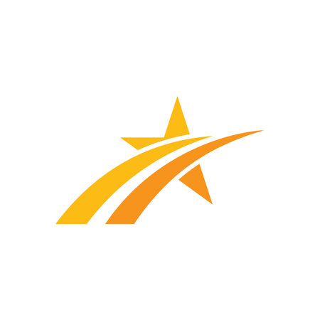Modern Stars logo design vector conceptのイラスト素材