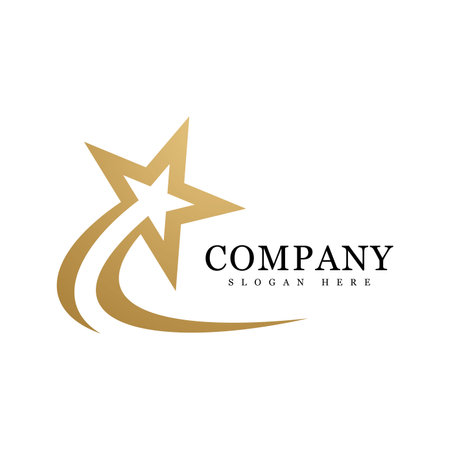 Modern Stars logo design vector conceptのイラスト素材