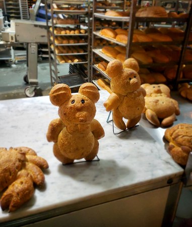 Little dough creatures background.