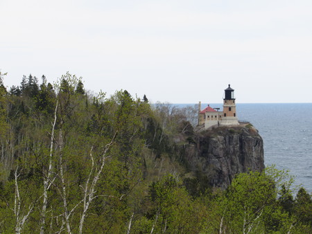Lighthouse on the lakeの写真素材
