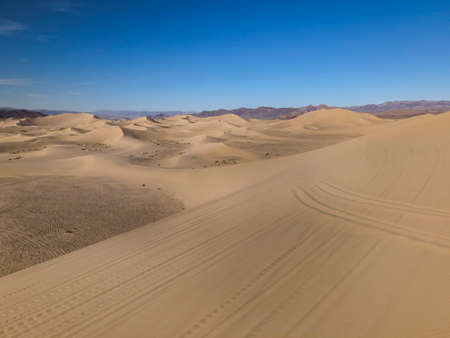 Sand dunes in the desertの写真素材