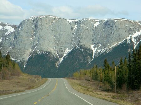 Road to the high mountainの写真素材