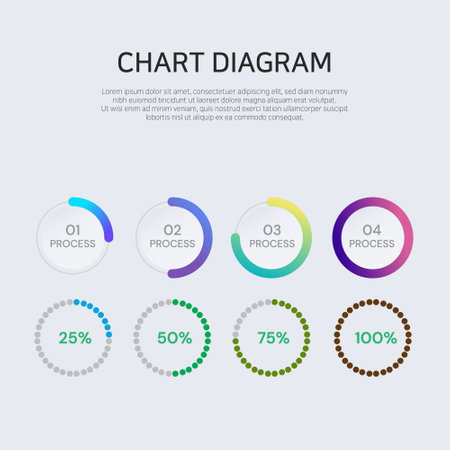Vector infographic label design with icons. Business concept flowchart, diagram.のイラスト素材