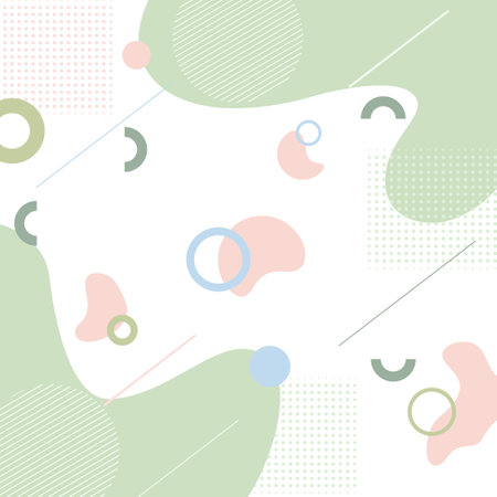 Modern abstract background with halftone elements composed of geometric shapes and linesのイラスト素材
