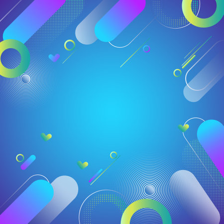 Modern abstract background with halftone elements composed of geometric shapes and linesのイラスト素材