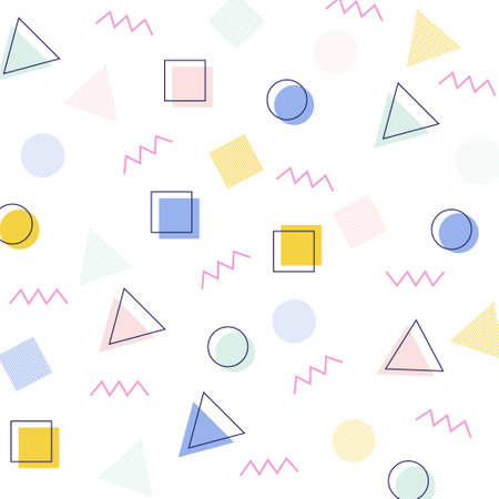 Modern abstract background with halftone elements composed of geometric shapes and linesのイラスト素材