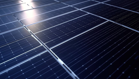 solar panel, photovoltaic, alternative electricity source - 3d illustrationの素材