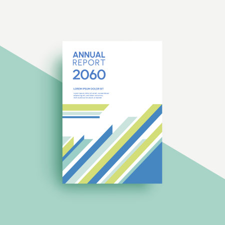 Annual report cover design template. Annual report cover design. Brochure template.のイラスト素材