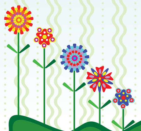 vector floral background のイラスト素材