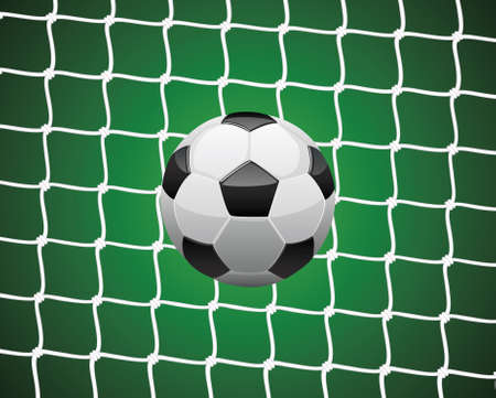 vector illustration of soccer ballのイラスト素材