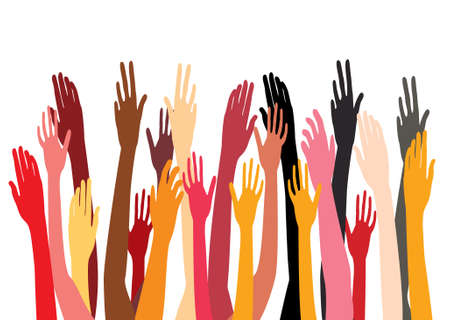 hands  backgroundのイラスト素材