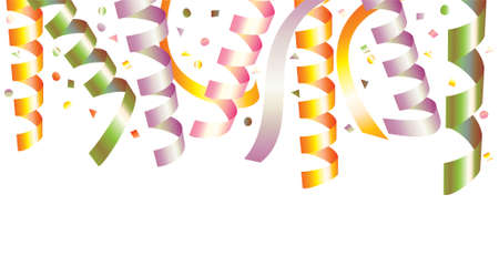 holiday streamers のイラスト素材