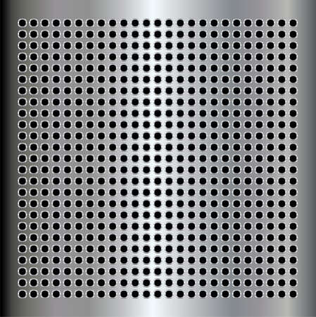 vector illustration of metal plate with holesのイラスト素材