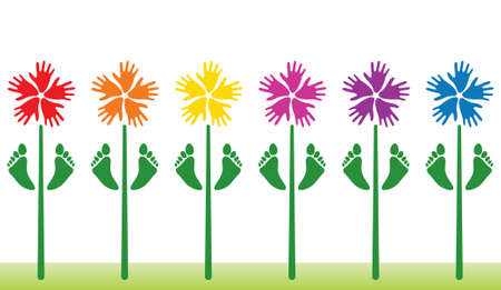 abstract floral backgroundのイラスト素材