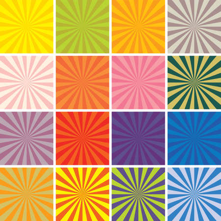 vector retro background setのイラスト素材