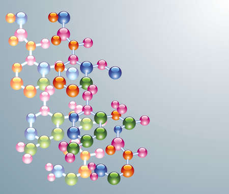 abstract molecule backgroundのイラスト素材