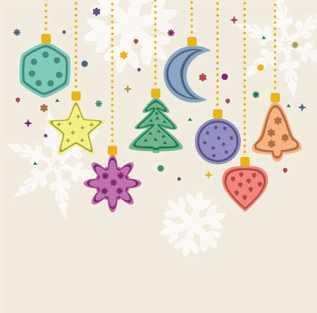 xmas holiday decorationのイラスト素材