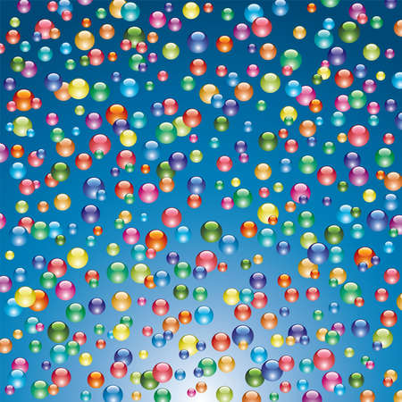 background of shiny bubblesのイラスト素材