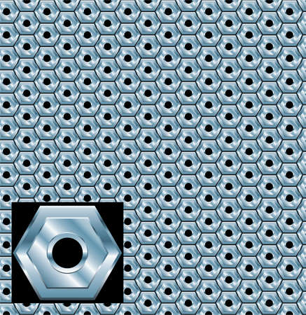 illustration of metal plate with holesのイラスト素材