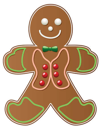 vector gingerbread cookie