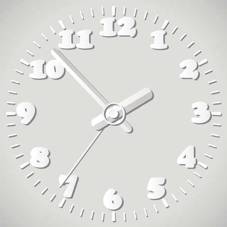vector paper origami clock のイラスト素材