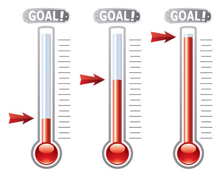 thermometers at different levels
