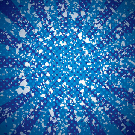 blue grunge background pattern with starburst and dotsのイラスト素材