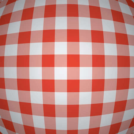 3d red picnic tablecloth background